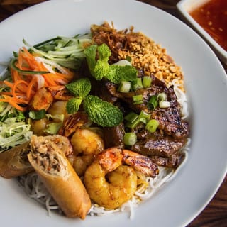 Grilled Pork & Shrimp Vermicelli Noodles